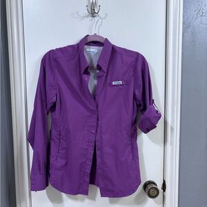 Columbia Vibrant Purple PFG Shirt